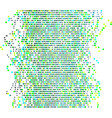 graphic colored abstract overlapping circles vector image