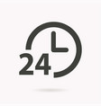 24 hour service icon vector image