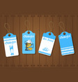 oktoberfest tags set german beer festival flyer vector image