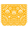 papel picado floral design with birds vector image