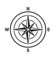 vintage marine wind rose nautical chart vector image