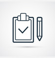 check list trendy modern symbol trendy vector image