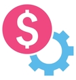 development cost flat icon vector image