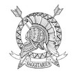 sagittarius sign coloring book vector image