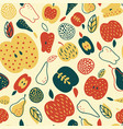 apples vector image