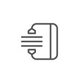 archiving line icon vector image