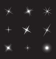 set of stars vector image vector image