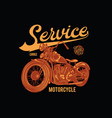 american motorcycle vector image