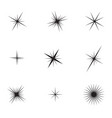 set of stars vector image vector image