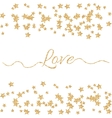 valentines day glitter shimmer card background vector image vector image