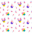 birthday party cupcake cake festive vector image vector image