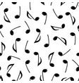 music note doodle drawn pattern vector image