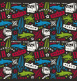 surfing seamless pattern vector image vector image