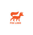 fox logo vector image vector image