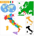 italy map vector image