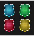 medical shield icon set vector image