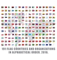 world flags all vector image