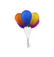 bunch of multicolor balloons vector image