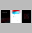 set of modern minimal design covers with abstract vector image