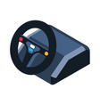 steering wheel controller composition vector image