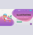 website template vector image