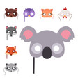 animals carnival mask festival decoration vector image