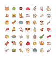 icons pet shop vector image vector image