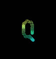 initial letter vector image vector image