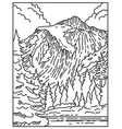 north cascades national park located in northern vector image vector image