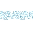 postal letters envelopes line art horizontal vector image