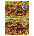 spot differences vector image