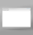 web browser vector image vector image