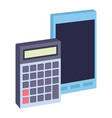 office elements and business symbols vector image