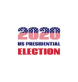 2020 us presidential election banner vector image vector image