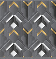 abstract geometric decor stripes black and golden vector image