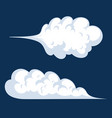 comic cartoon smoke or cloud speed motion vector image