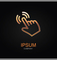 click icon design logo element isolated vector image