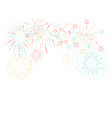 fireworks festival and event background vector image vector image