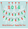 party christmas light bulbs vector image vector image
