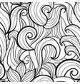 stylized waves seamless pattern vector image