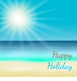 summer beach background vector image