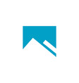 minimal-mountain-logo vector image vector image