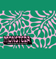 monstera abstract tropical floral pattern vector image