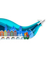 netherlands travel european city trip card vector image vector image
