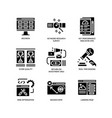 digital marketing icons set 4 vector image