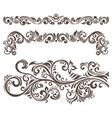 floral design elements vector image