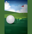 poster golf tournament championship vector image