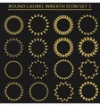 round wreath set vector image