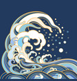 traditional oriental sea vector image