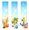 3 travelling banners vector image vector image